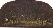 Theodore Rousseau The Chestnut Avenue (mk09) oil on canvas